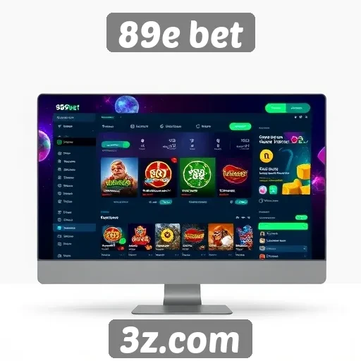 Interface do usuário no site 89e bet